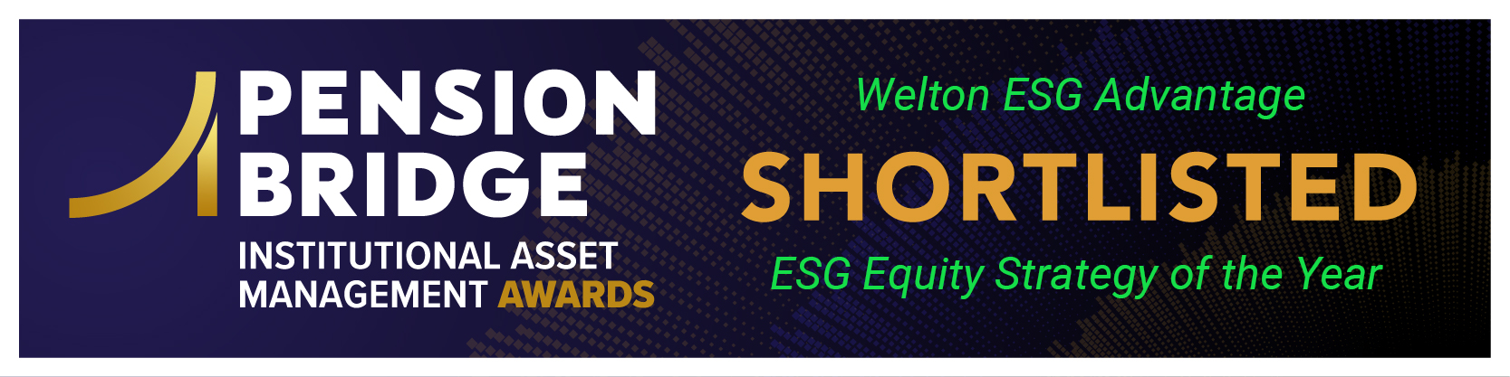 Welton ESG Advantage Shortlisted for “ESG Equity Strategy of the Year”